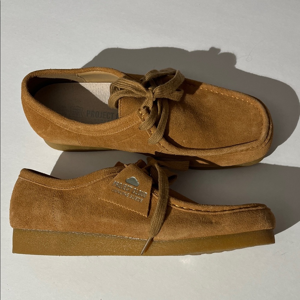 Project Cloud Genuine Leather Memory Foam Moccasins Loafers 9 Shoes Wally Suede